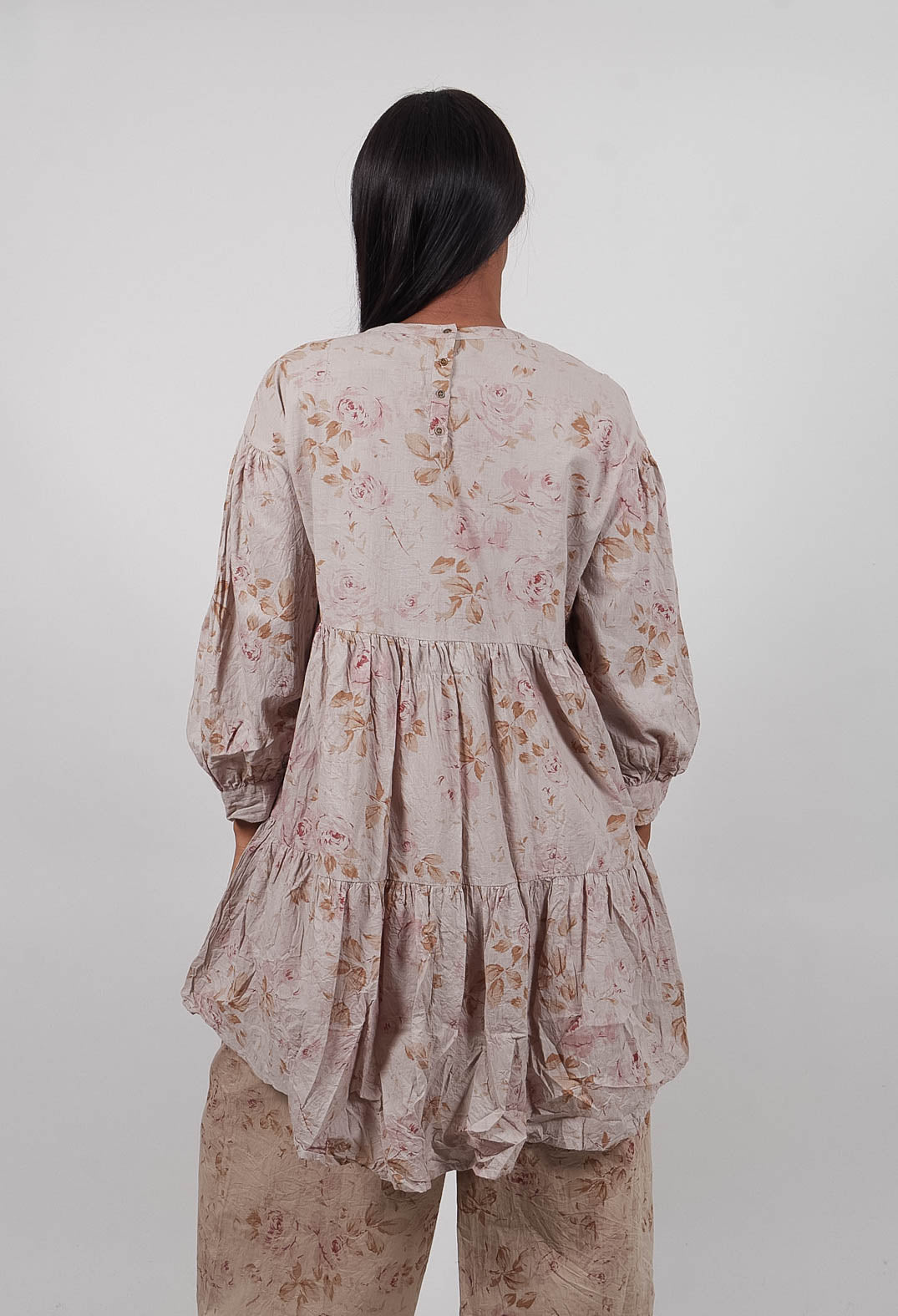 Nana Tunic in Fleurs Sauge