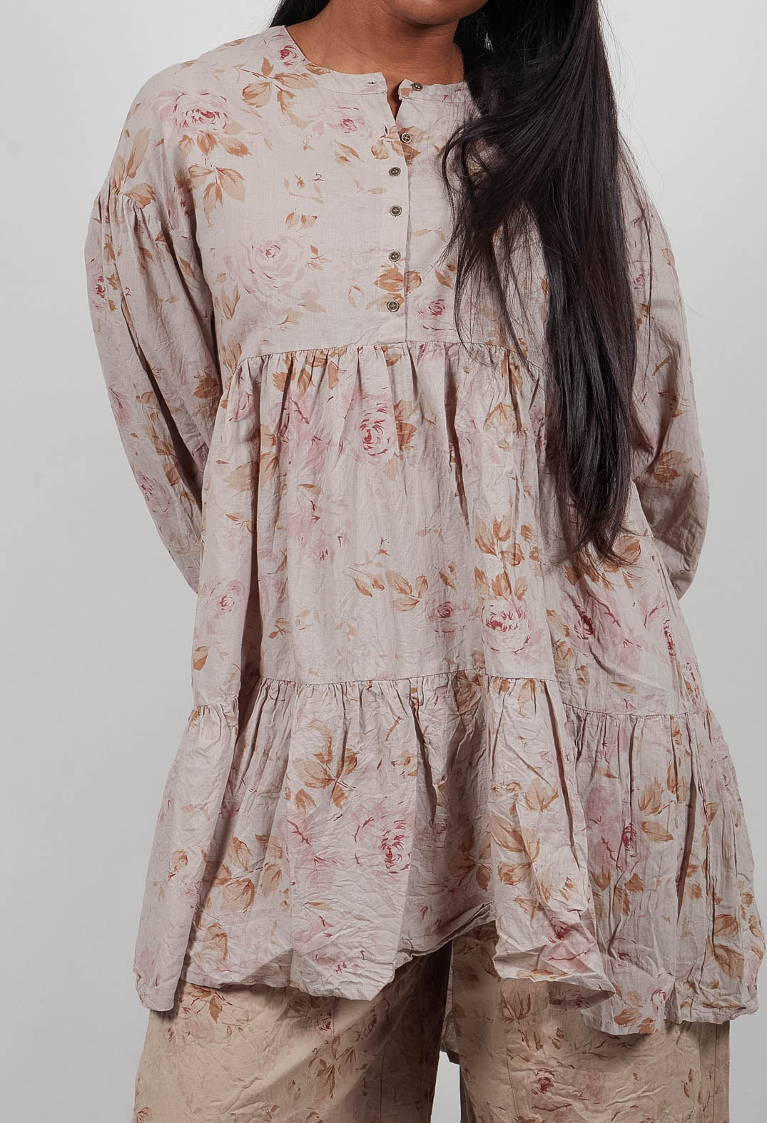 Nana Tunic in Fleurs Sauge