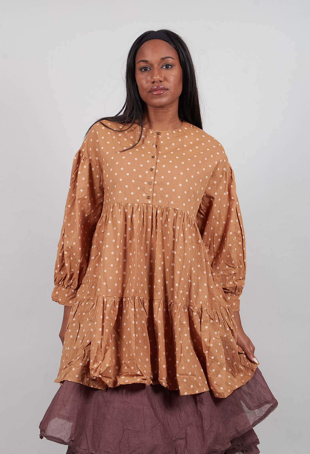 Nana Tunic in Pois Rose