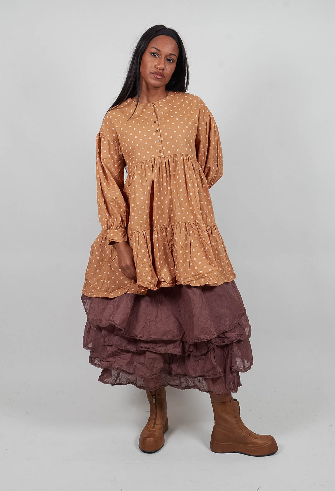 Nana Tunic in Pois Rose