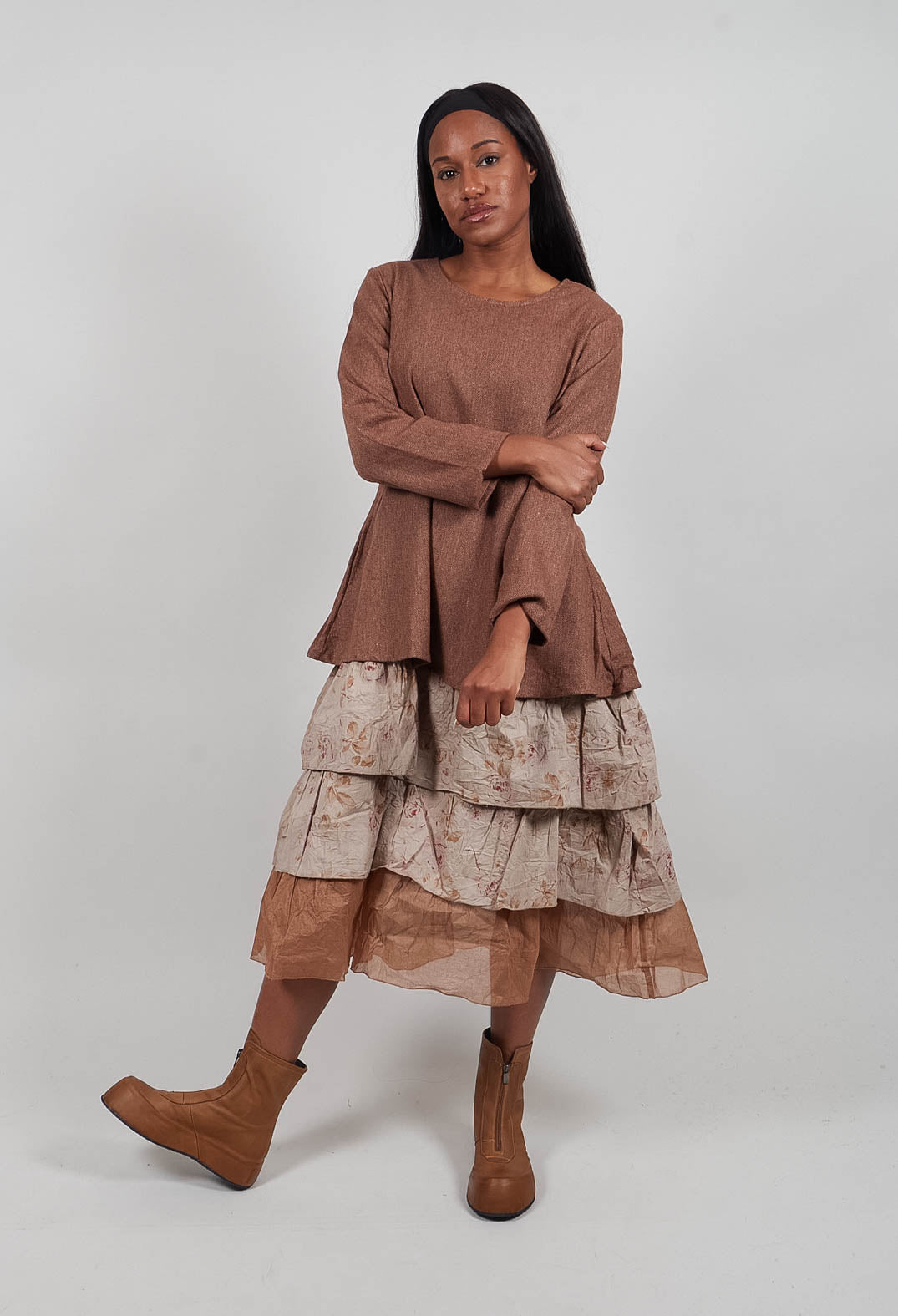 Taina Dress in Chevron