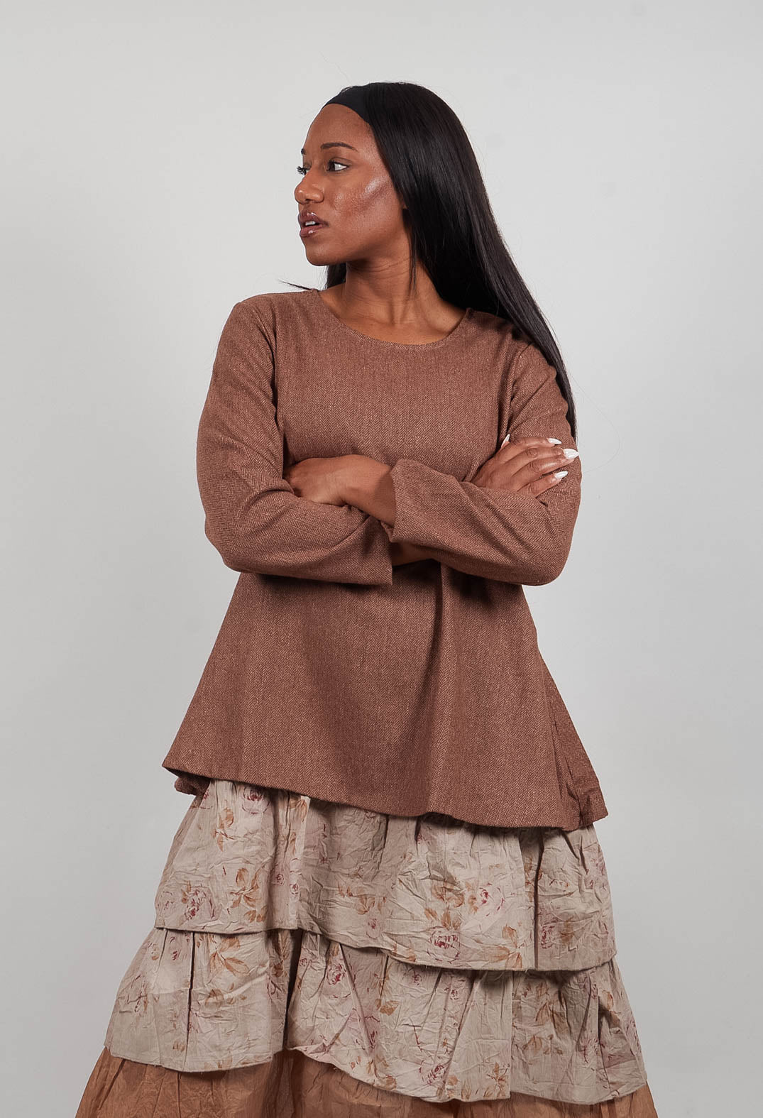 Taina Dress in Chevron