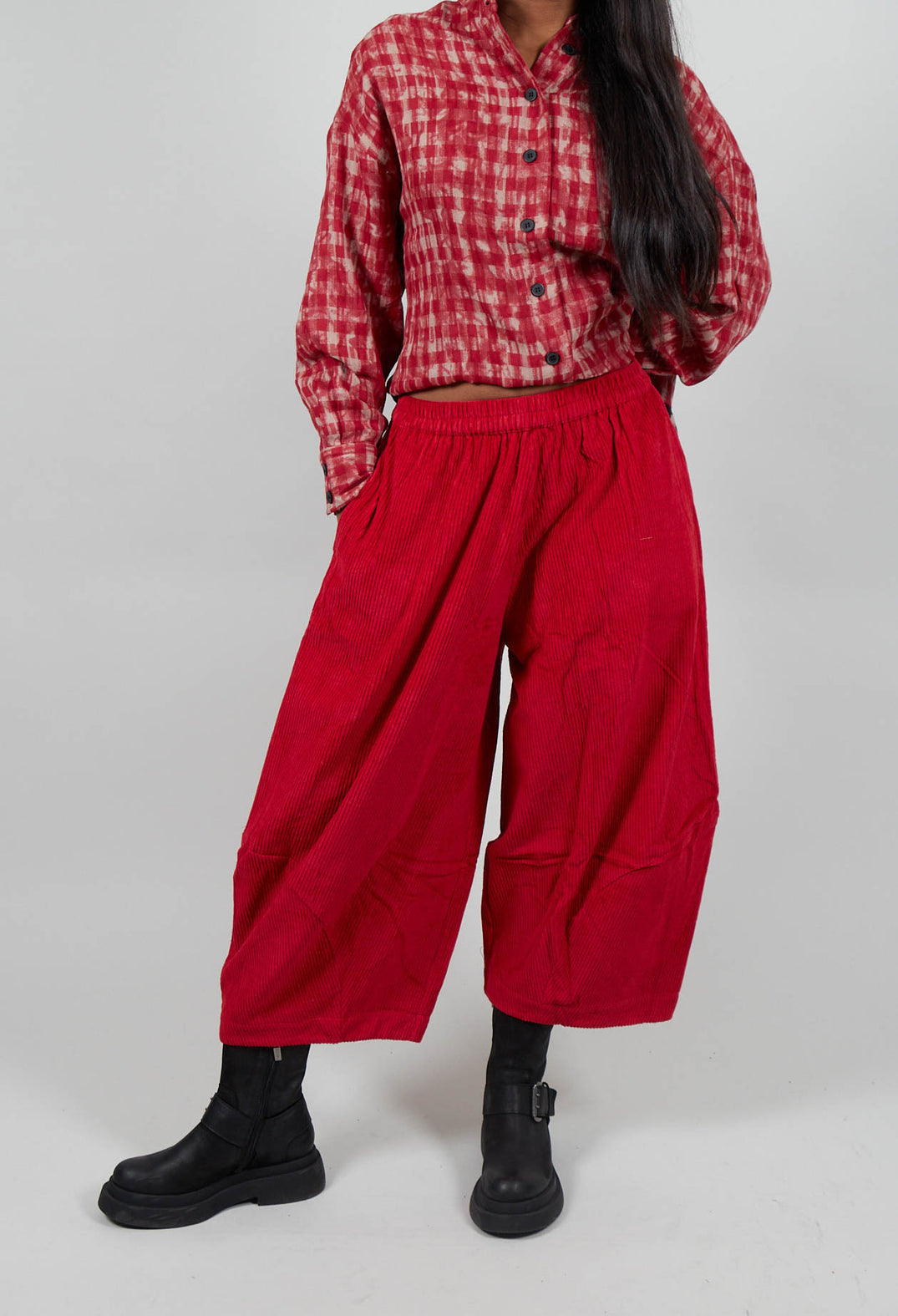 Cord Trouser in Red