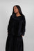 Velvet Cowl Neck Top in Black