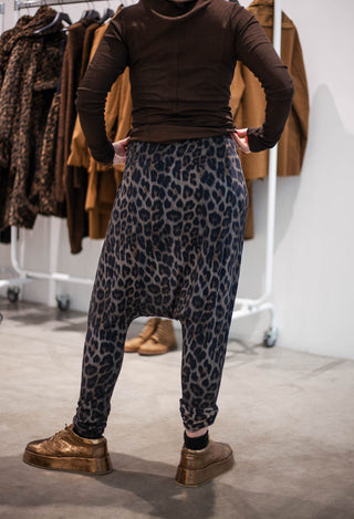 PRE-ORDER - Drop Crotch Jersey Trousers in Leo Cloud (Pictured in Leo Black Cloud) - 1140101
