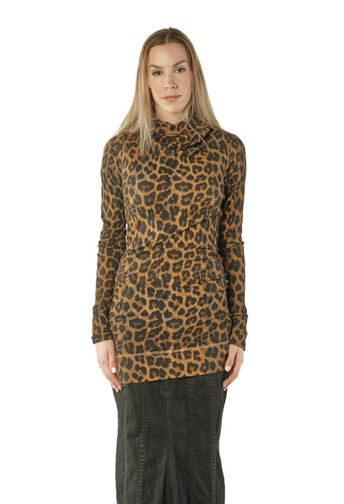 PRE-ORDER - High Neck Longline Top in Leo Cloud - 1140504