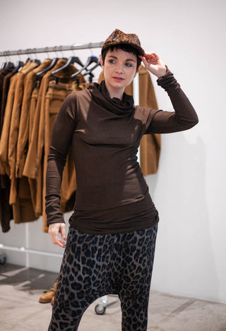 PRE-ORDER - High Neck Longline Top in Umbra Cloud - 1140514