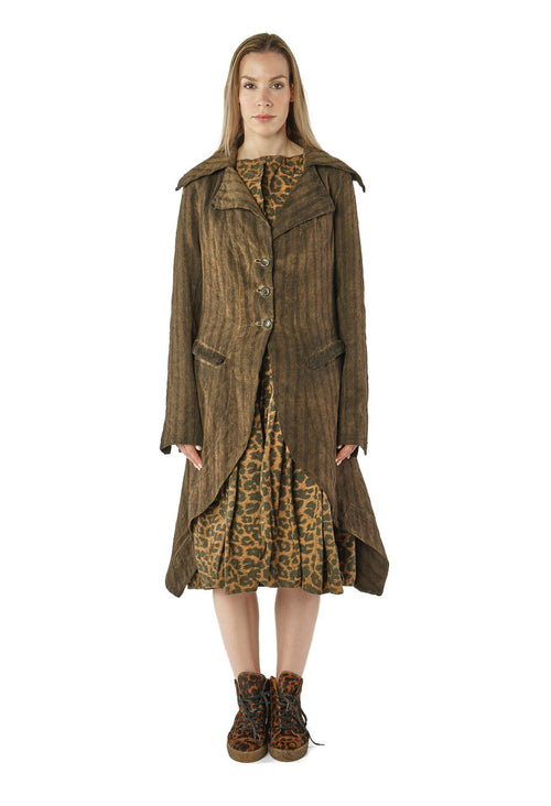 PRE-ORDER - Button Up Coat in Purple Cloud (Pictured in Umbra Cloud) - 1171207