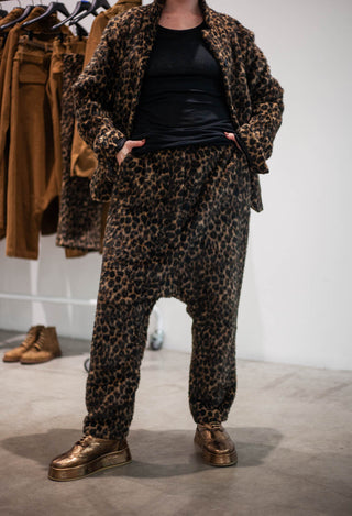 PRE-ORDER - Drop Crotch Trousers in Leo Jacquard - 1190101