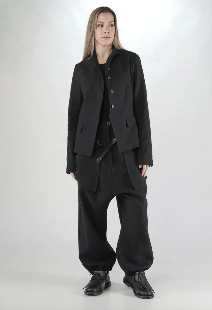 PRE-ORDER - Button Through Blazer in Swamp Mel (Pictured in Black) - 1191110