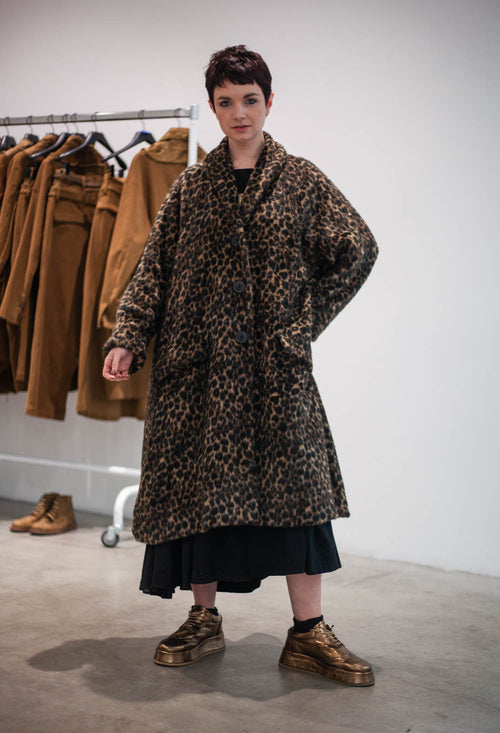PRE-ORDER - Oversized Coat in Leo Jacquard - 1191205
