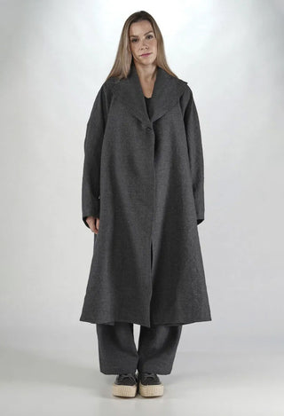 PRE-ORDER - Oversized Longline Coat in Swamp Mel - 1191207