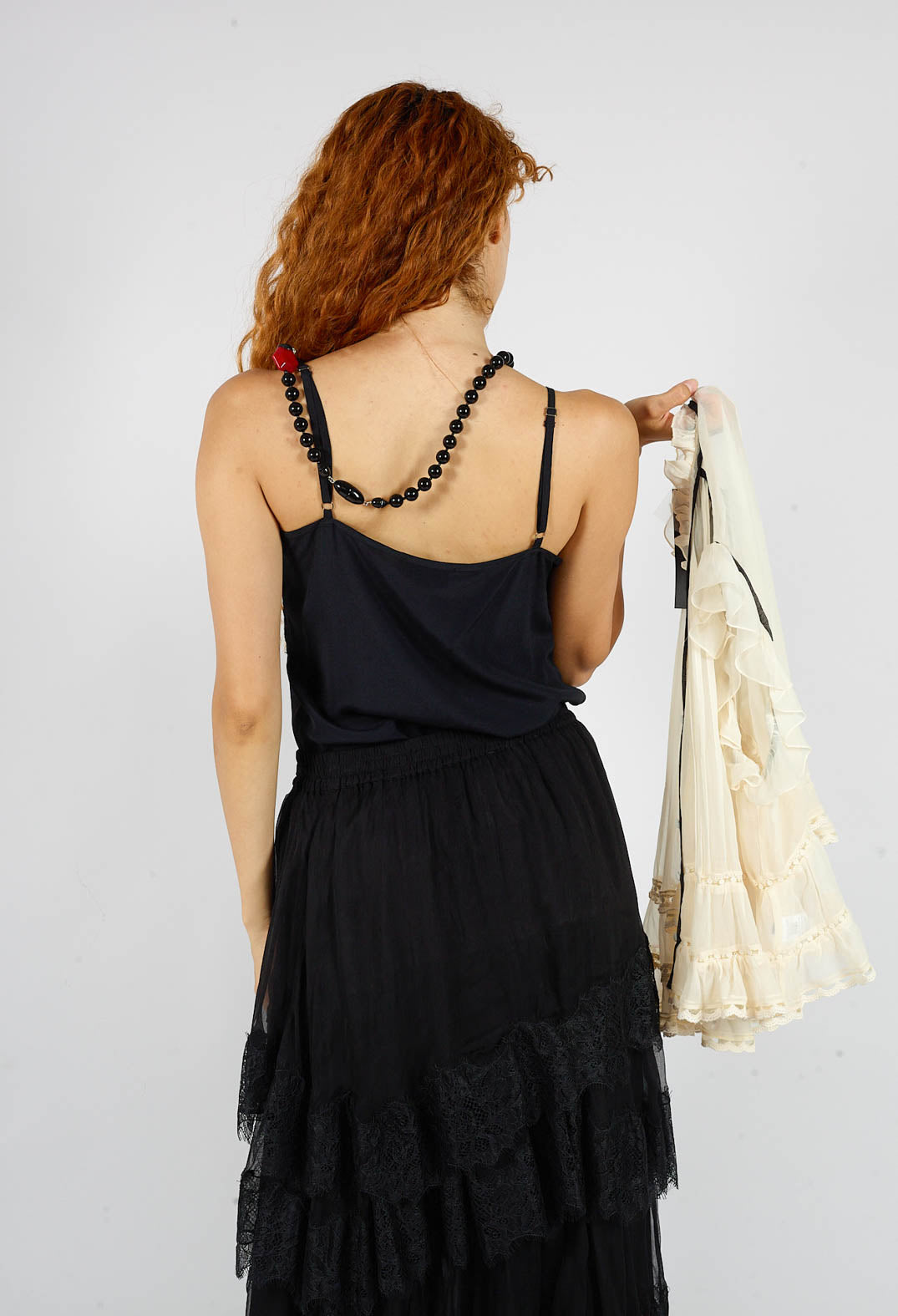 Lace Cami Top in Black