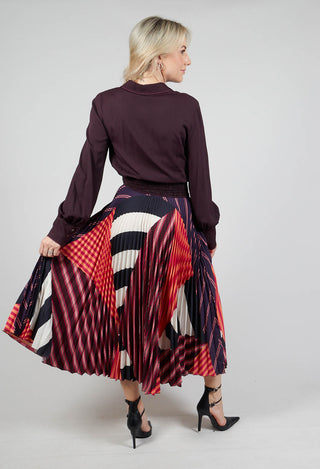 Shirtwaister Dress in Plum