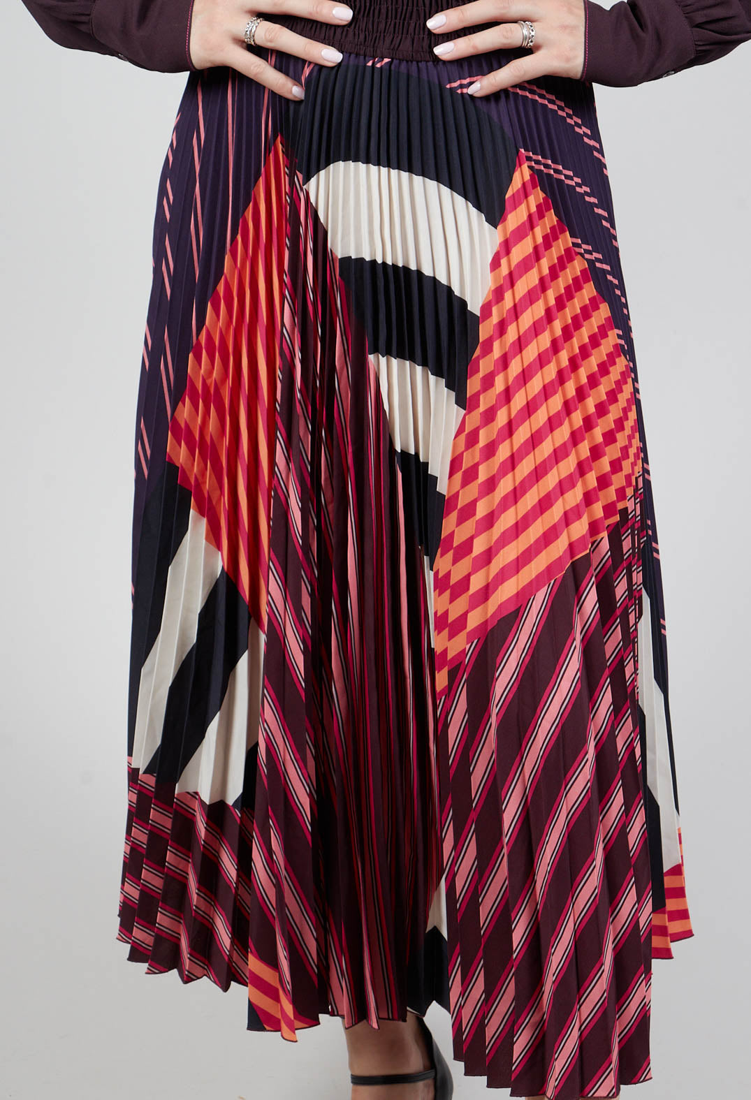 Shirtwaister Dress in Plum