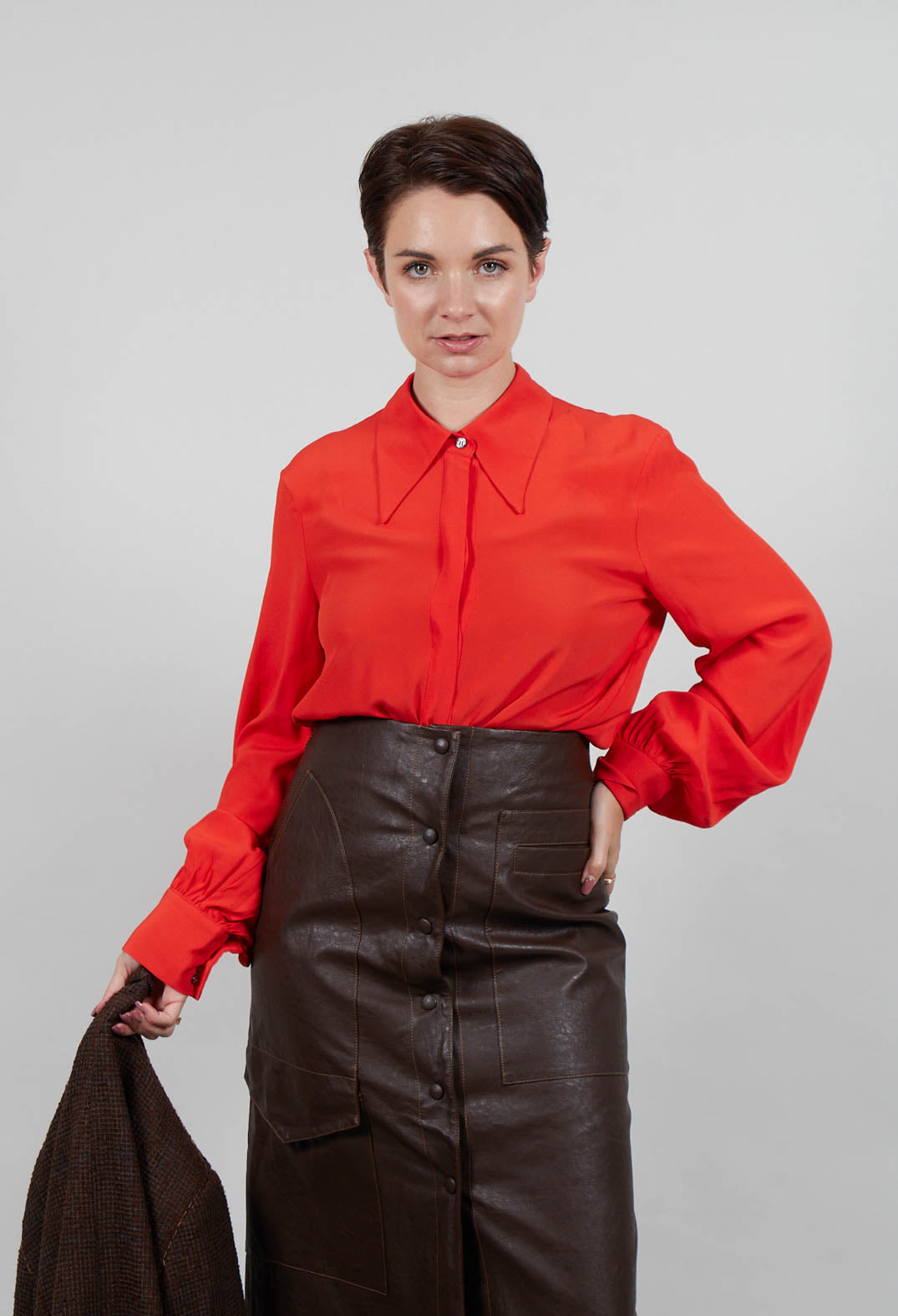Tailored Shirt in Orange