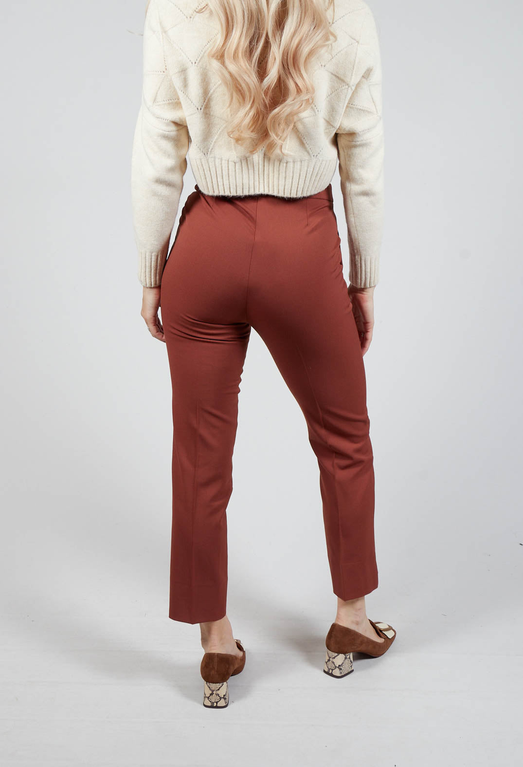 Cigarette Trousers in Rust