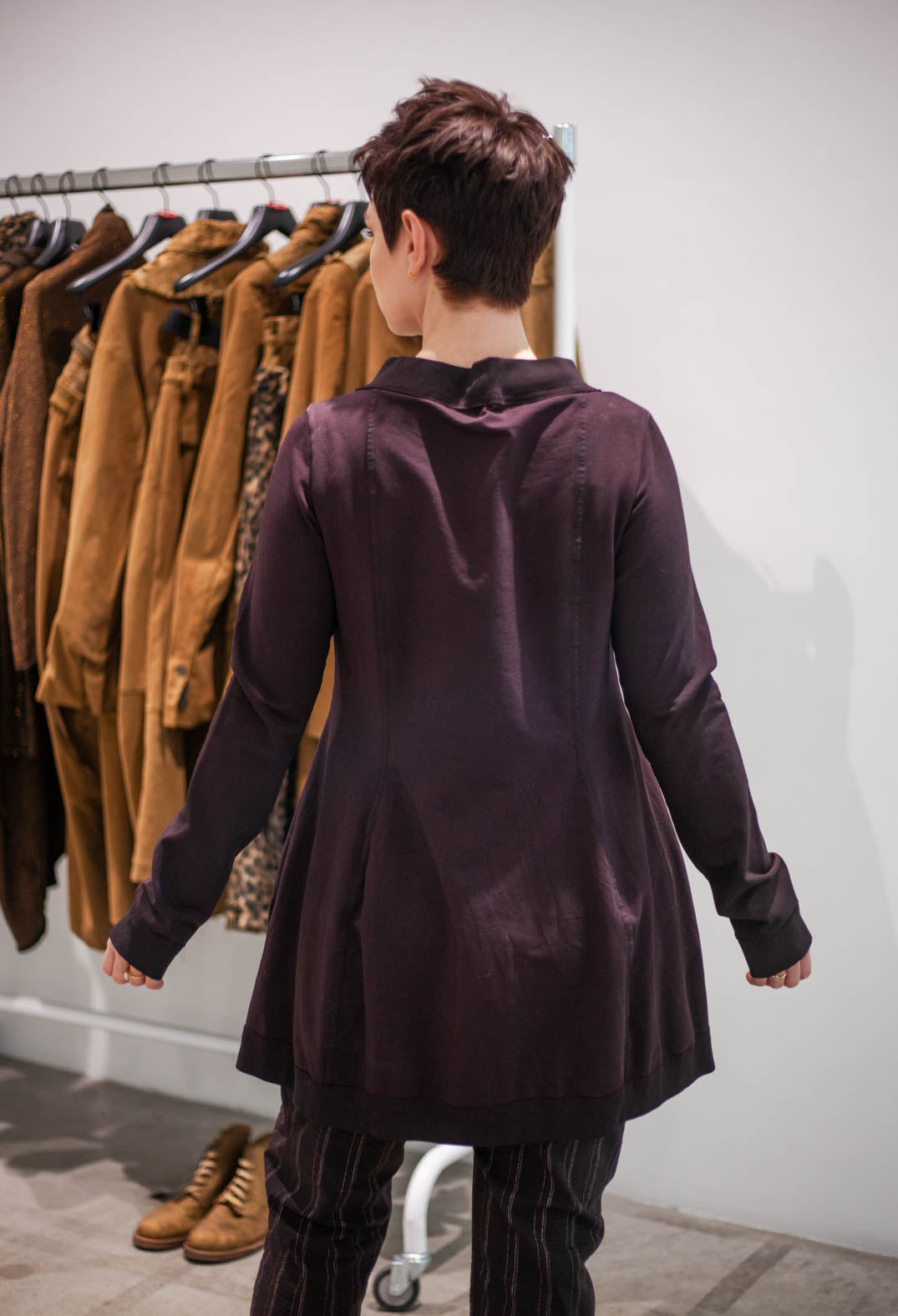 PRE-ORDER - Flared Hem Top in Umbra Cloud (Pictured in Purple Cloud) - 1280502