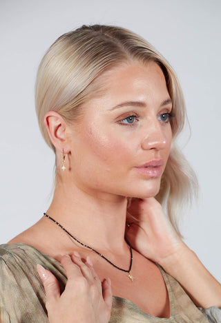 Small Starburst Earrings in Gold