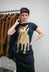 PRE-ORDER - T-Shirt with Motif in Black Print (Pictured in Petrol Print) - 1300503