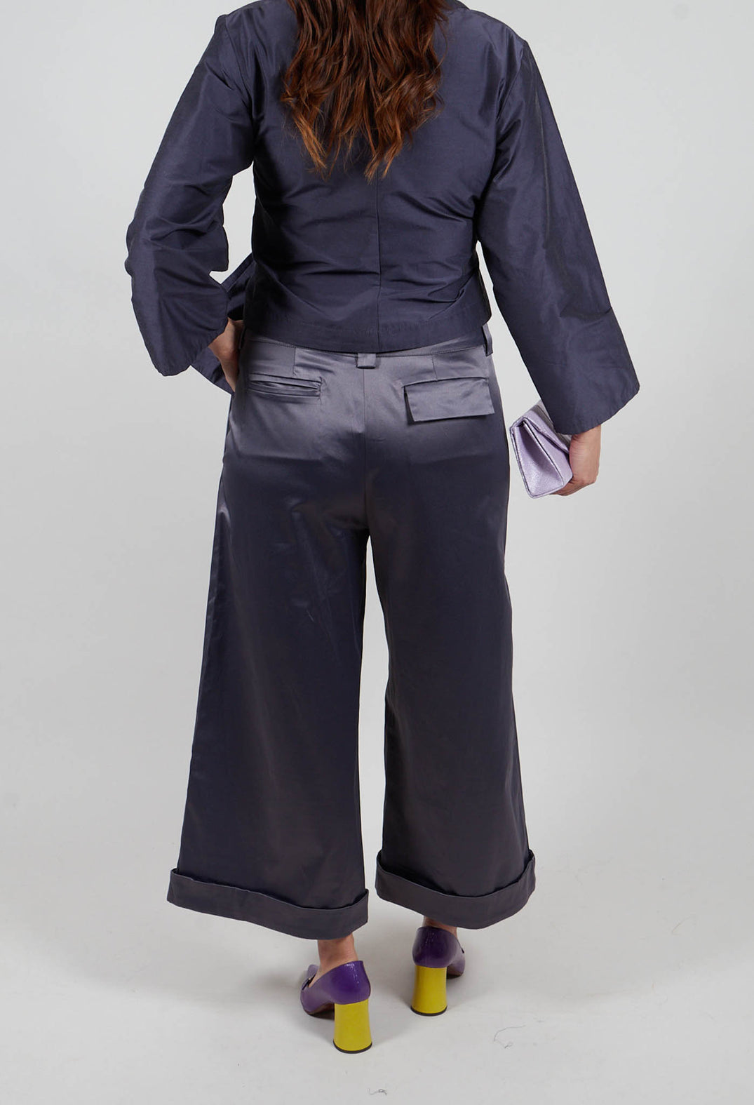 Wide Leg Culottes in Lila