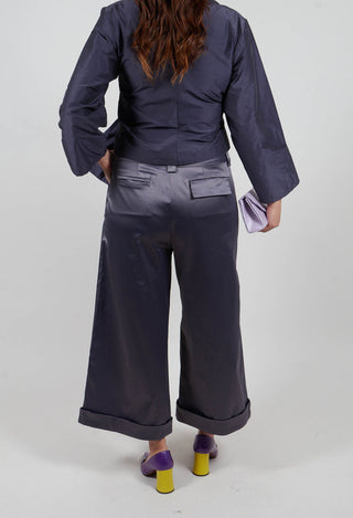 Wide Leg Culottes in Lila