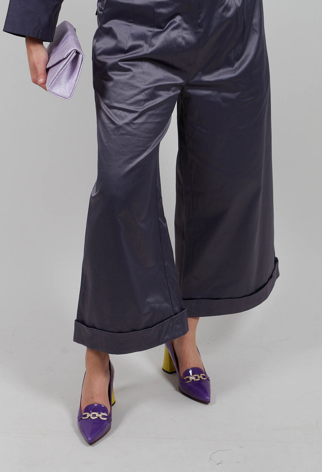Wide Leg Culottes in Lila