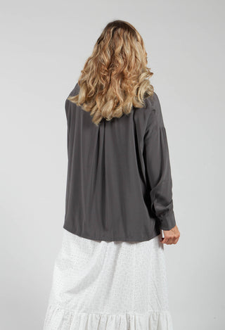Silk Blouse in Antracite
