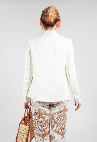 Tailored Blazer in Prehnite Milk