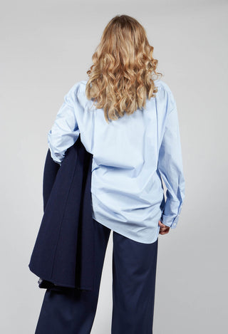 Panelled Shirt in Chianti Sky