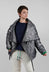 Metallic Puffer Jacket in Ortoclasio Black / Silver