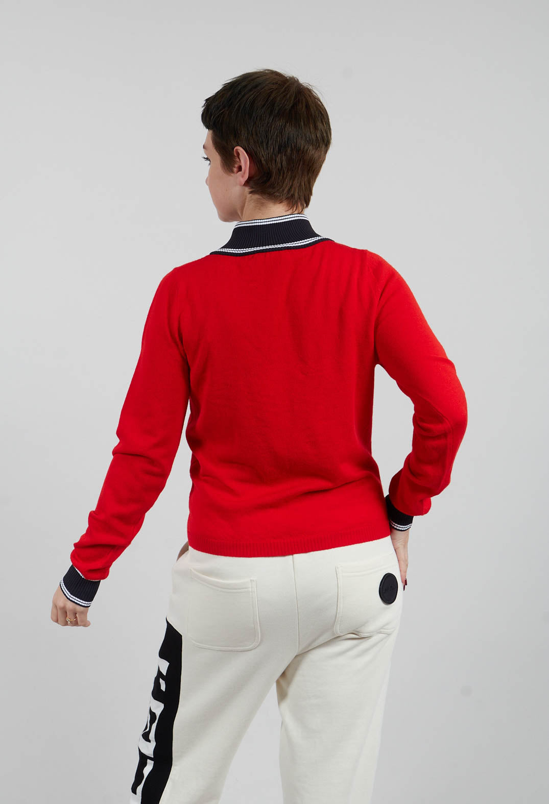 Fine Knit Jumper in Pirite Orange
