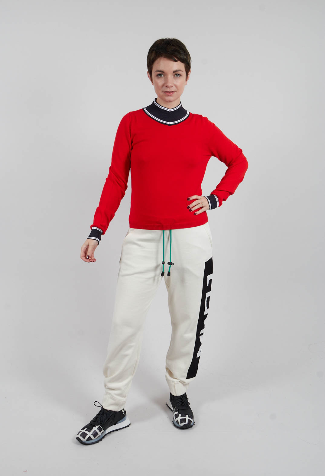 Fine Knit Jumper in Pirite Orange