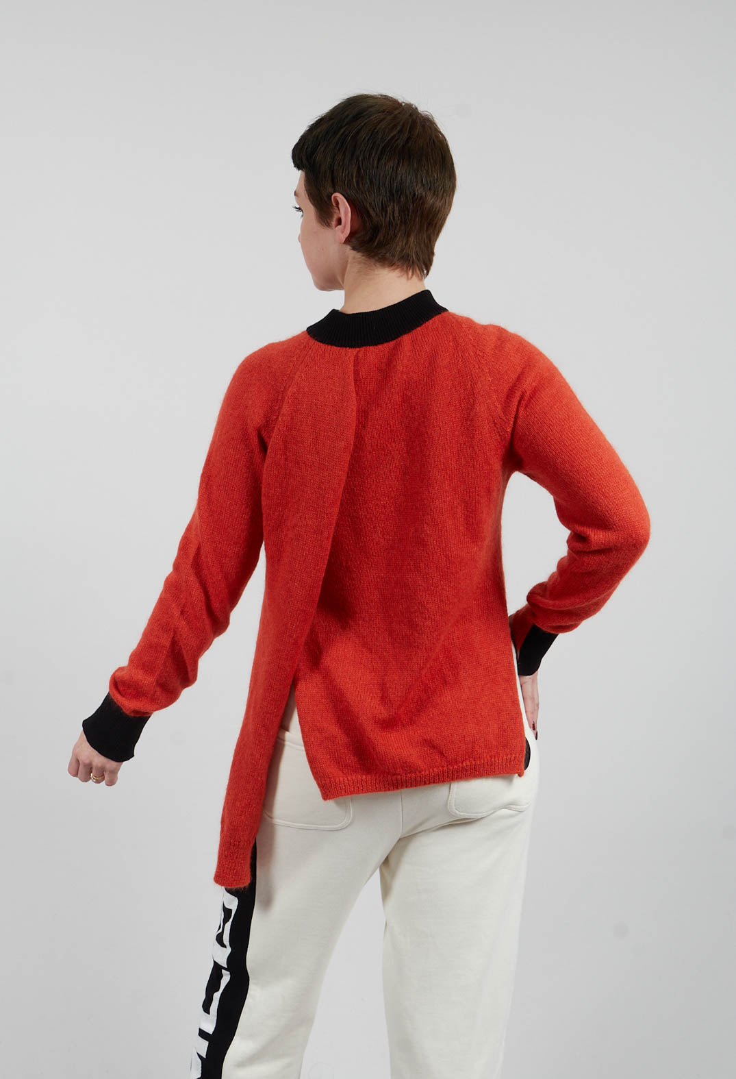 Fine Knit Jumper in Salgemma Orange