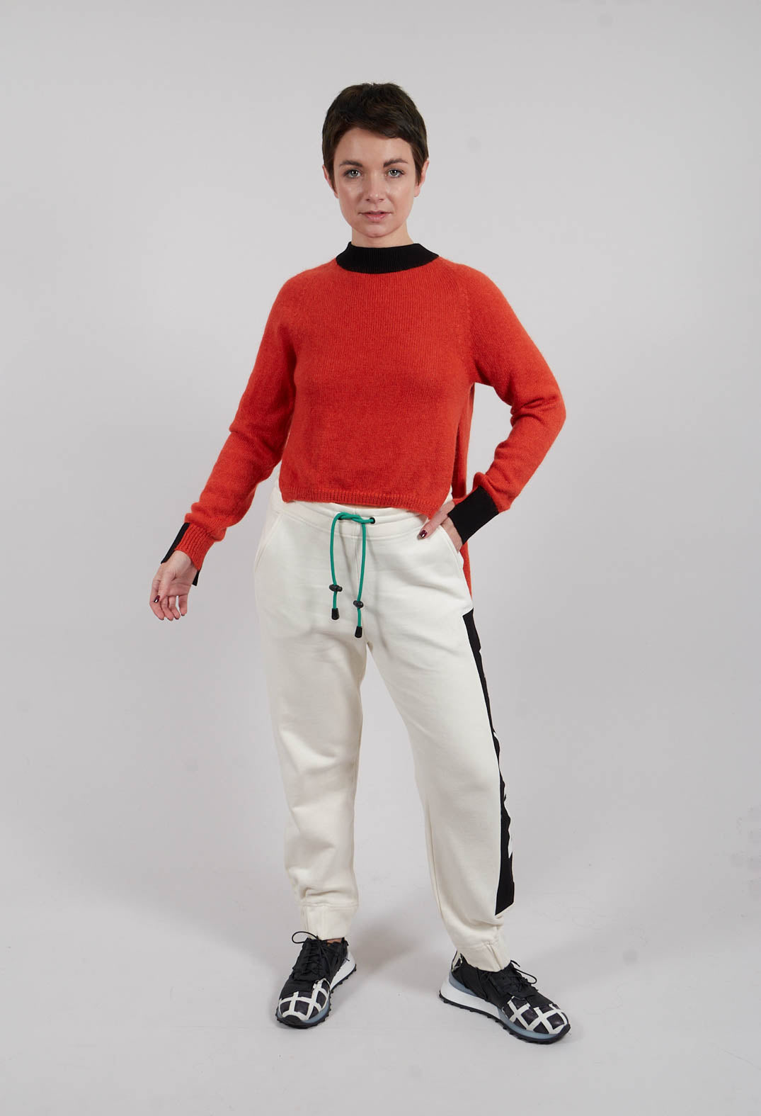 Fine Knit Jumper in Salgemma Orange