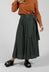 Lightweight Pleated Skirt with Sash in Mirto