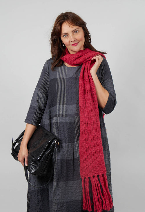 Knitted Scarf in Red