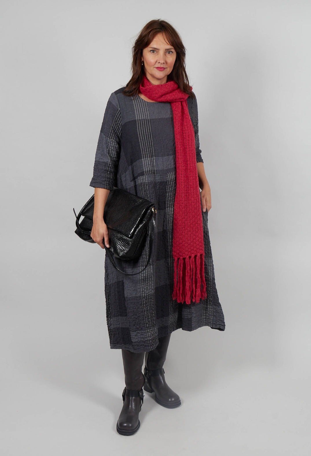 Knitted Scarf in Red