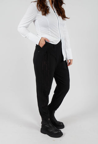Drop Crotch Pleated Trousers in Intrigue