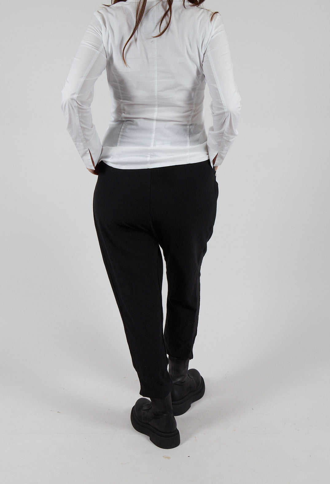 Drop Crotch Pleated Trousers in Intrigue