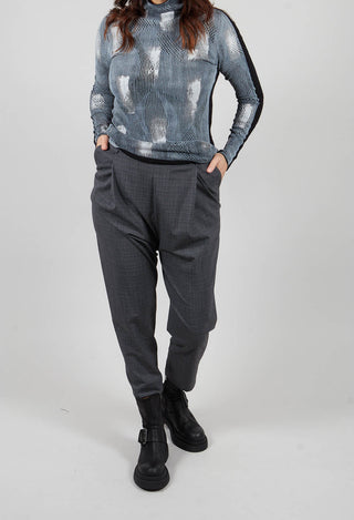 Drop Crotch Tailored Trousers in Shadow