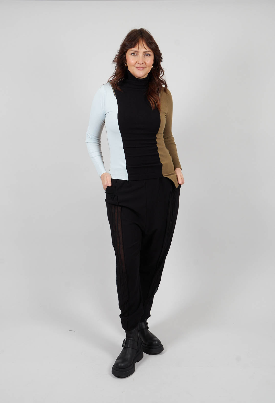 Colour Block Jumper in Safety