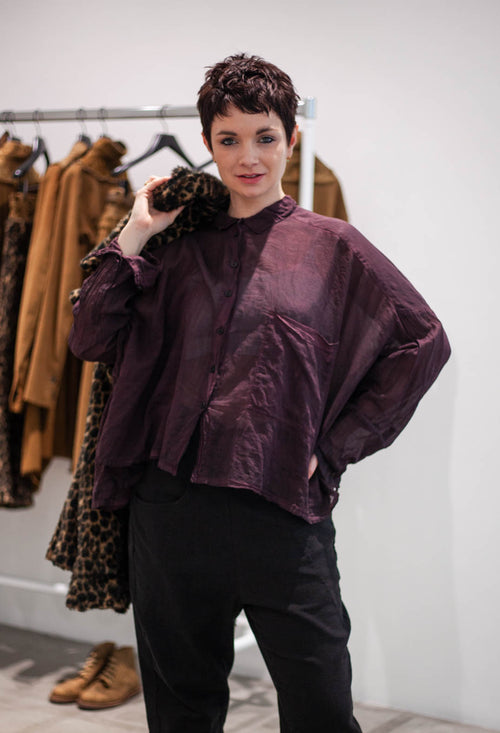 PRE-ORDER - Oversized Lightweight Shirt in Umbra Cloud (Pictured in Purple Cloud) - 1350402