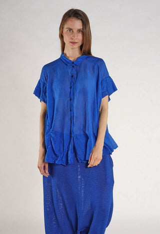 PRE-ORDER - Semi Sheer Shirt in Pepper Cloud - 1350408 (Pictured in Electric Cloud)