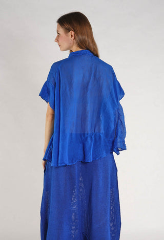 PRE-ORDER - Semi Sheer Shirt in Pepper Cloud - 1350408 (Pictured in Electric Cloud)