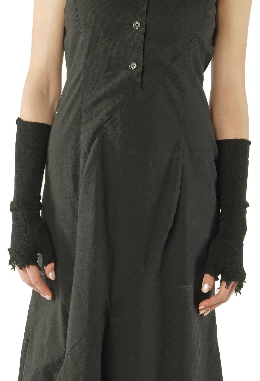 PRE-ORDER - Cashmere Fingerless Gloves in Purple (Pictured in Black) - 1363106