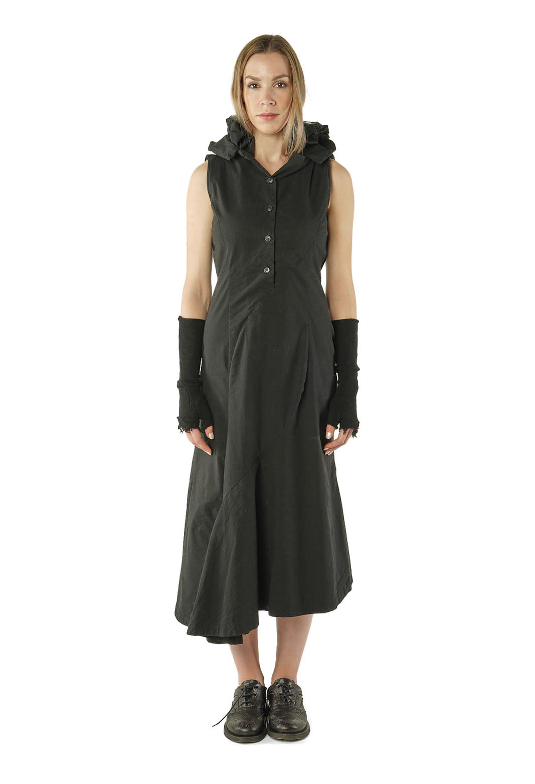 PRE-ORDER - Cashmere Fingerless Gloves in Umbra (Pictured in Black) - 1363106
