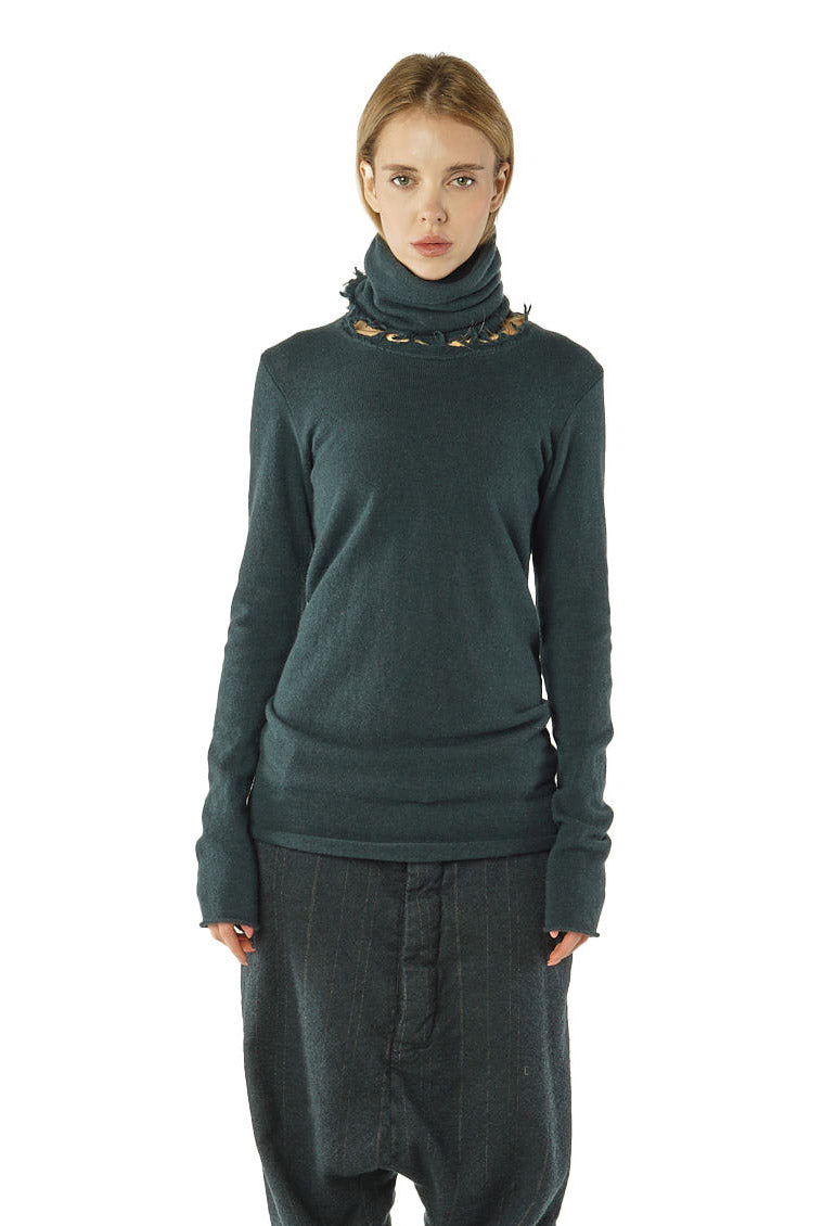 PRE-ORDER - Cashmere Snood in Purple (Pictured in Petrol) - 1364607