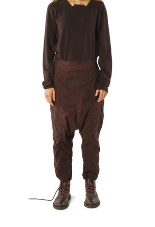 PRE-ORDER - Pull On Drop Crotch Trousers in Umbra Cloud (Pictured in Purple Cloud) - 1390124
