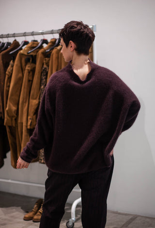 PRE-ORDER - Boxy Fit Jumper in Petrol (Pictured in Purple) - 1410701